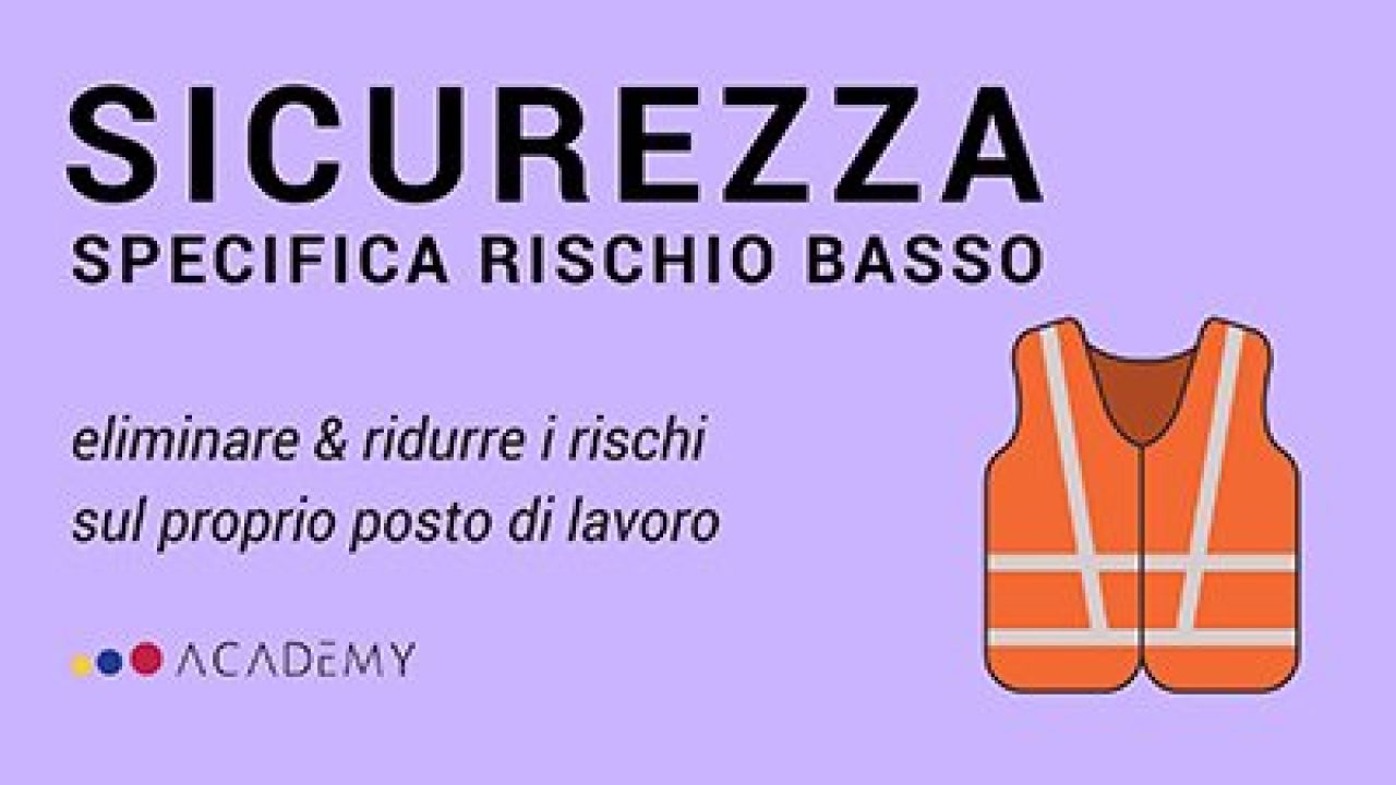 Formazione specifica dei lavoratori a rischio basso