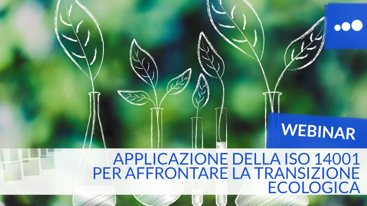 WEBINAR – Applicazione della ISO 14001 per affrontare la transizione ecologica